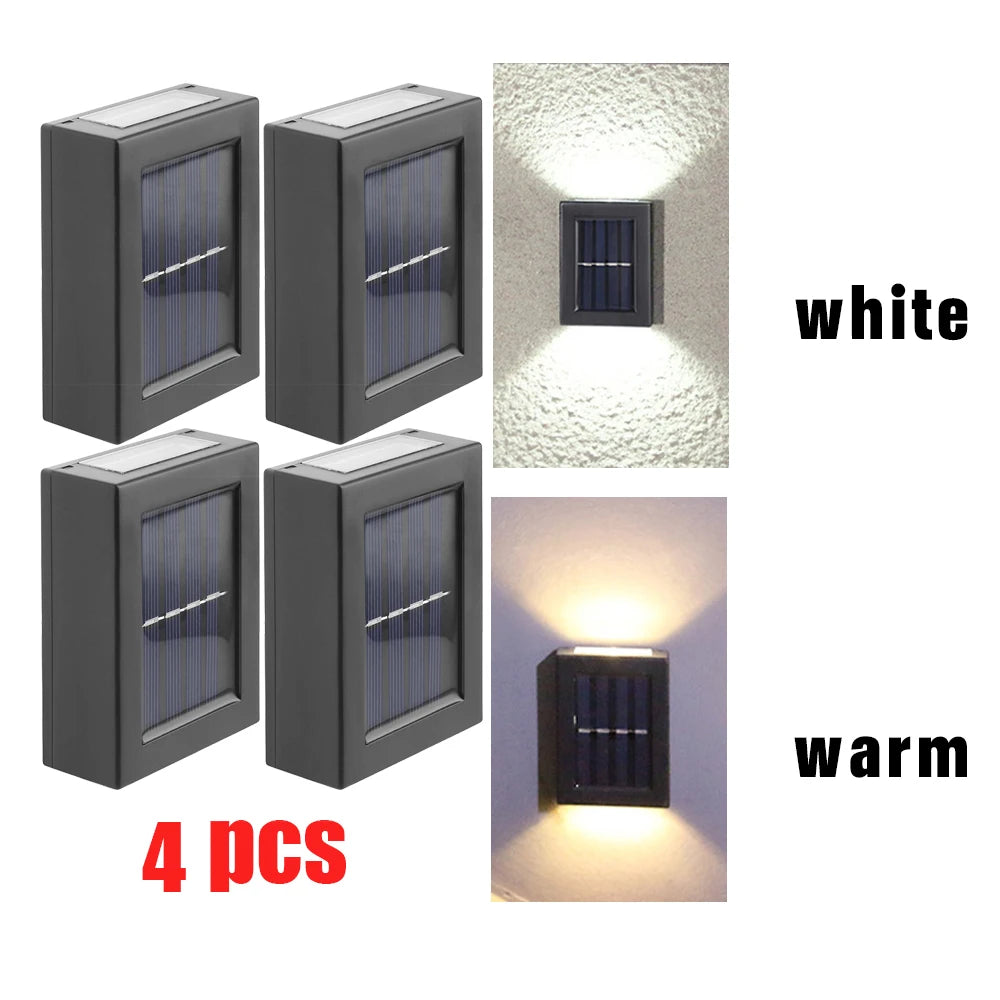 1/2/4 Pcs Smart Solar LED Outdoor Light Waterproof Garden Decor Lamps for Balcony Yard Street Wall Light Outdoor Solar Lamp